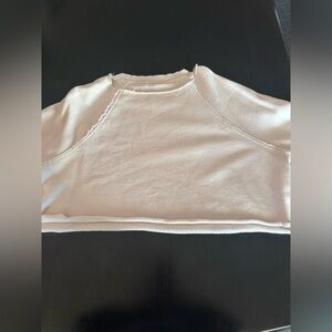 Aerie- cropped sweater - tan - size xsmall